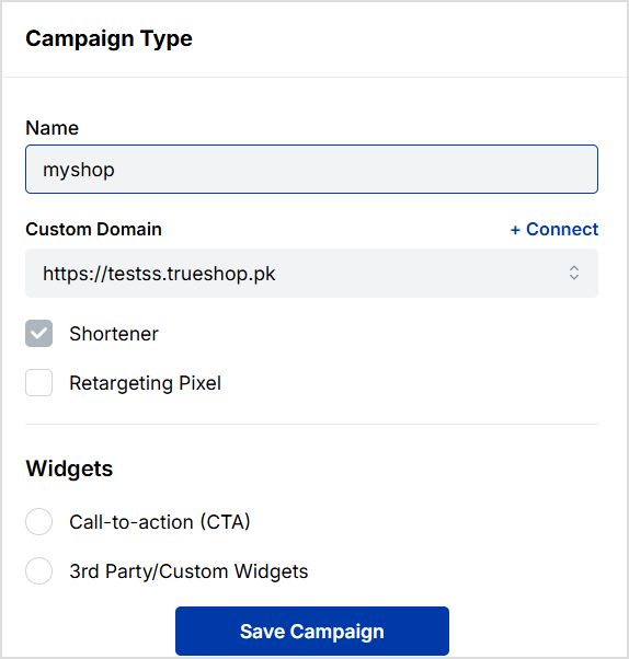Enter campaign details