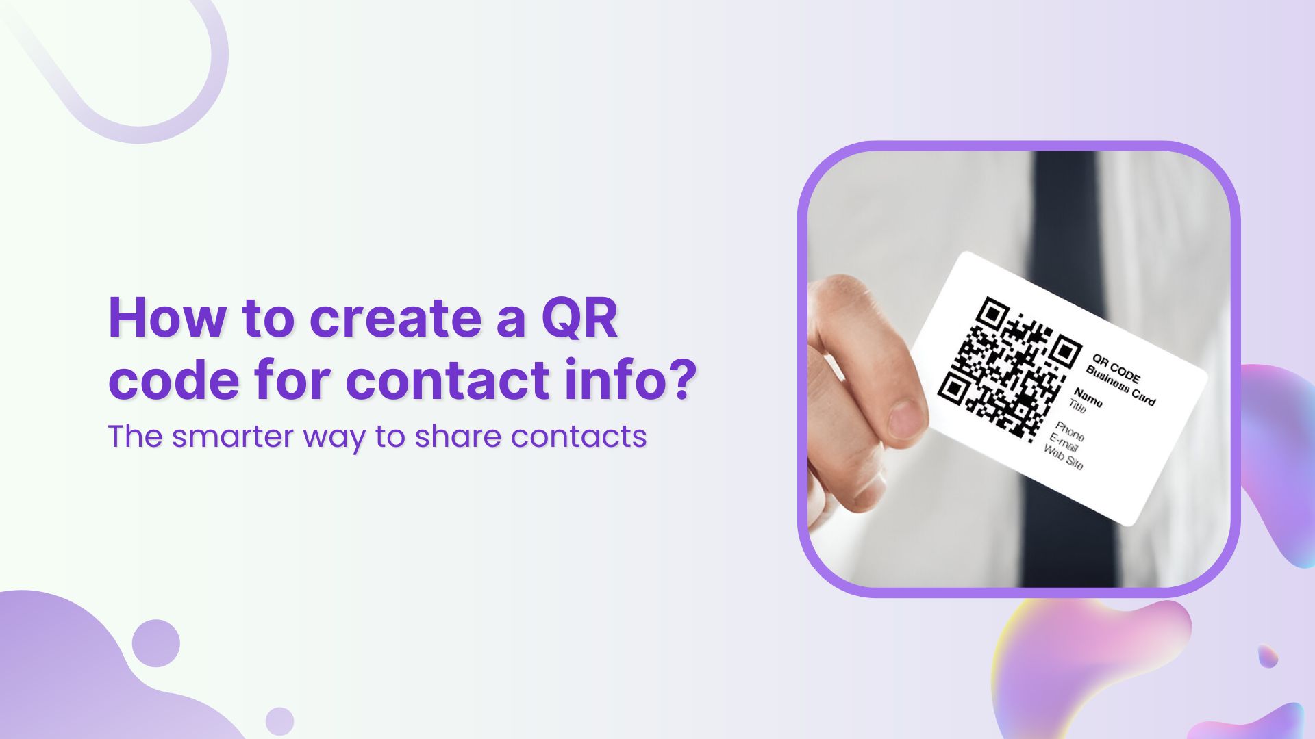 qr code for contact info