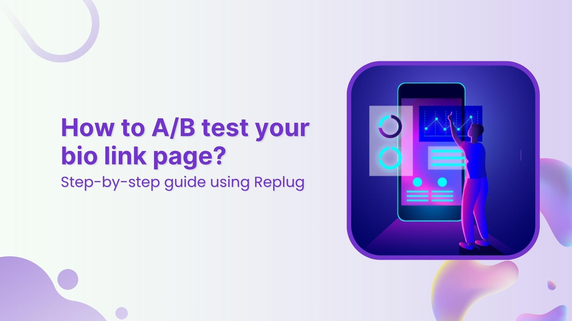 a/b test bio link page