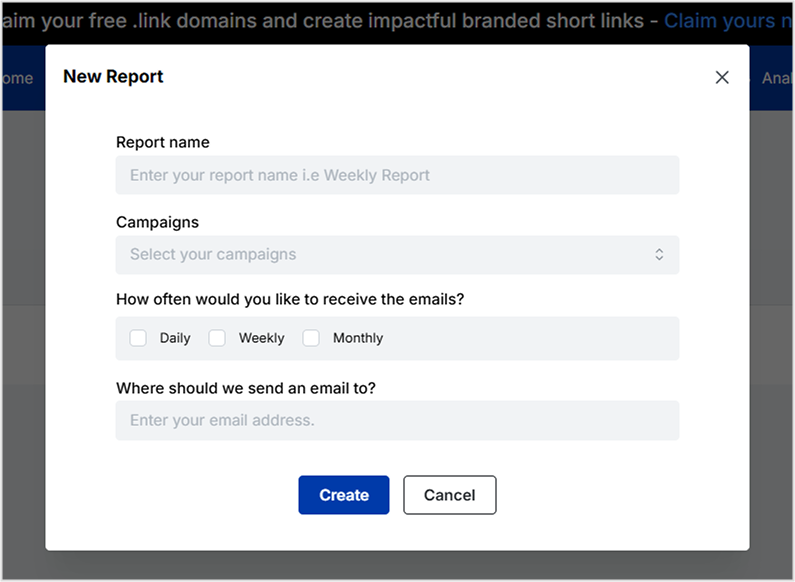 report configurations