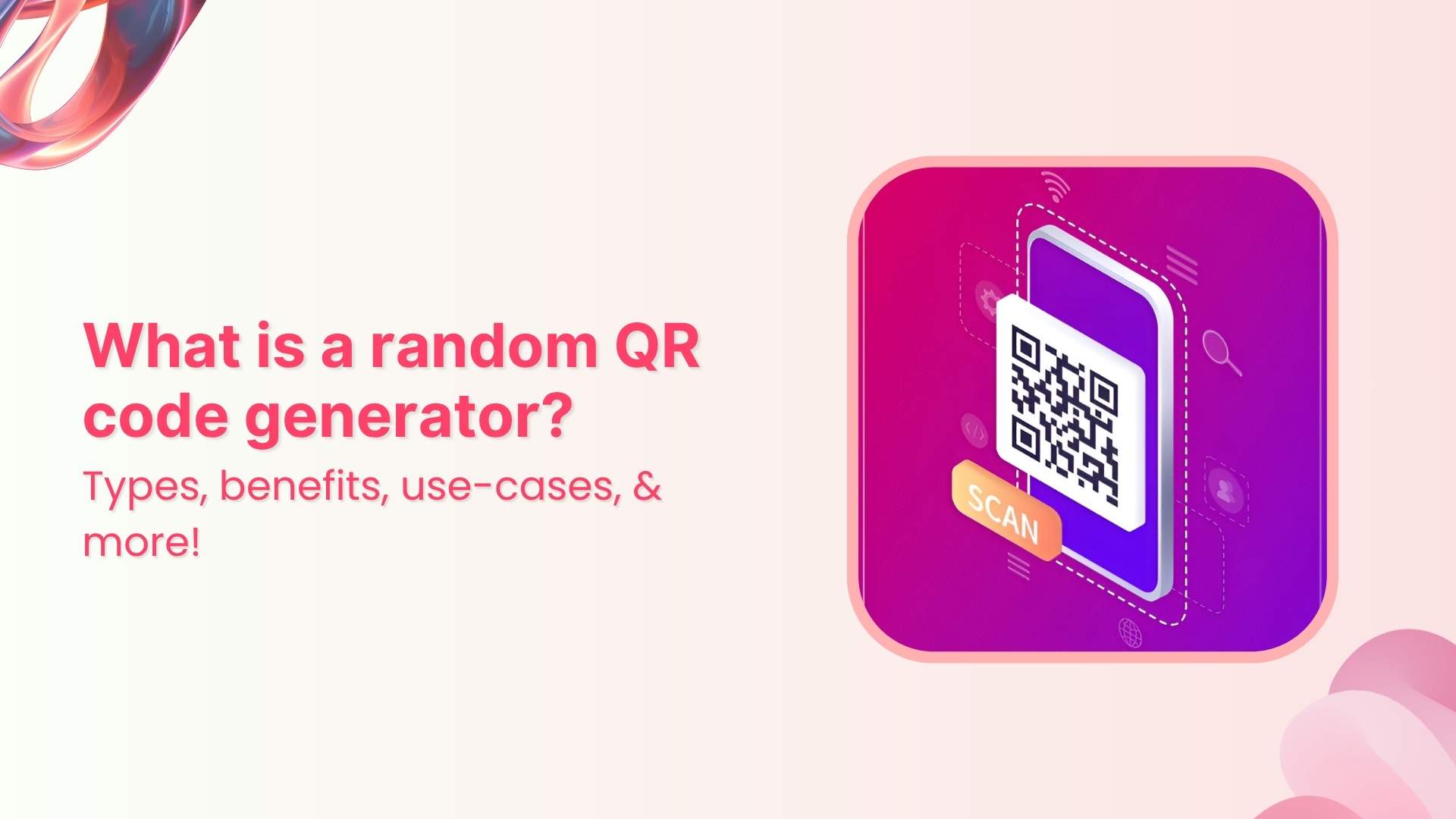What is a random QR code generator and how does it work?